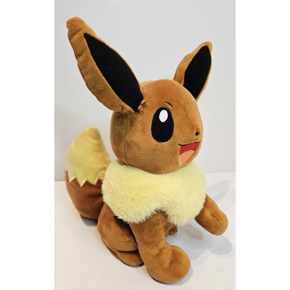 2017 POKEMON EEVEE Plush 13" EUC Tomy Sounds/Movement Tested